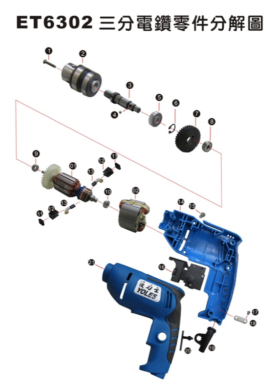 ET6302 10mm Drill